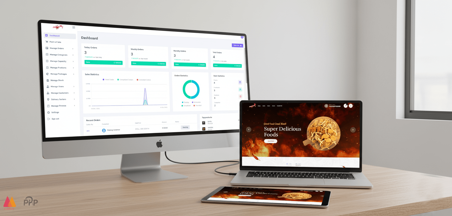 Custom Restaurant Management System & CRM | PHP Laravel Web Application