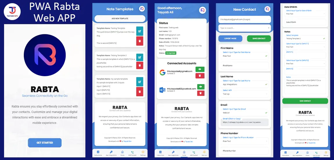 PWA Rabta: Revolutionizing Contact Management