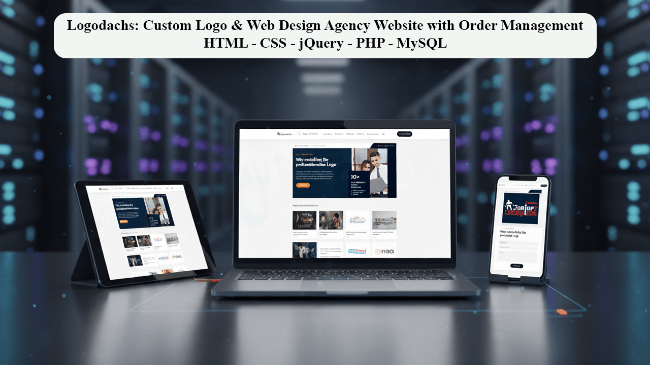 Logodachs: Custom Logo & Web Design Agency Website with Order Management